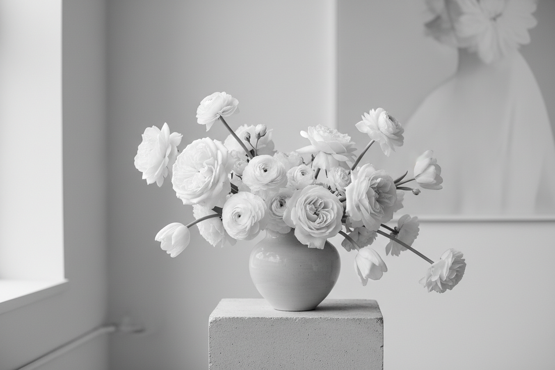 Monochromatic Wedding Flowers