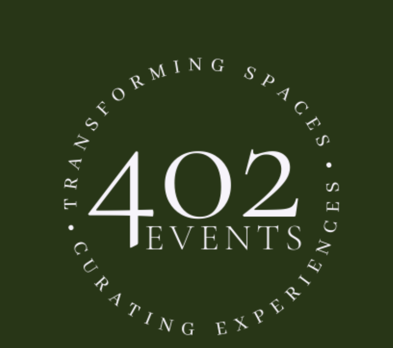 logo 402 Events on green background