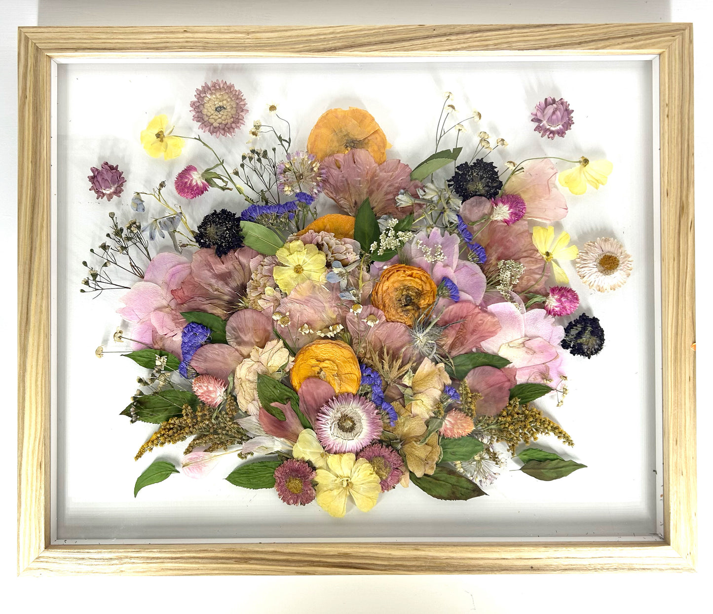 Preserved Floral Memory Frame | Custom Pressed Flower Art