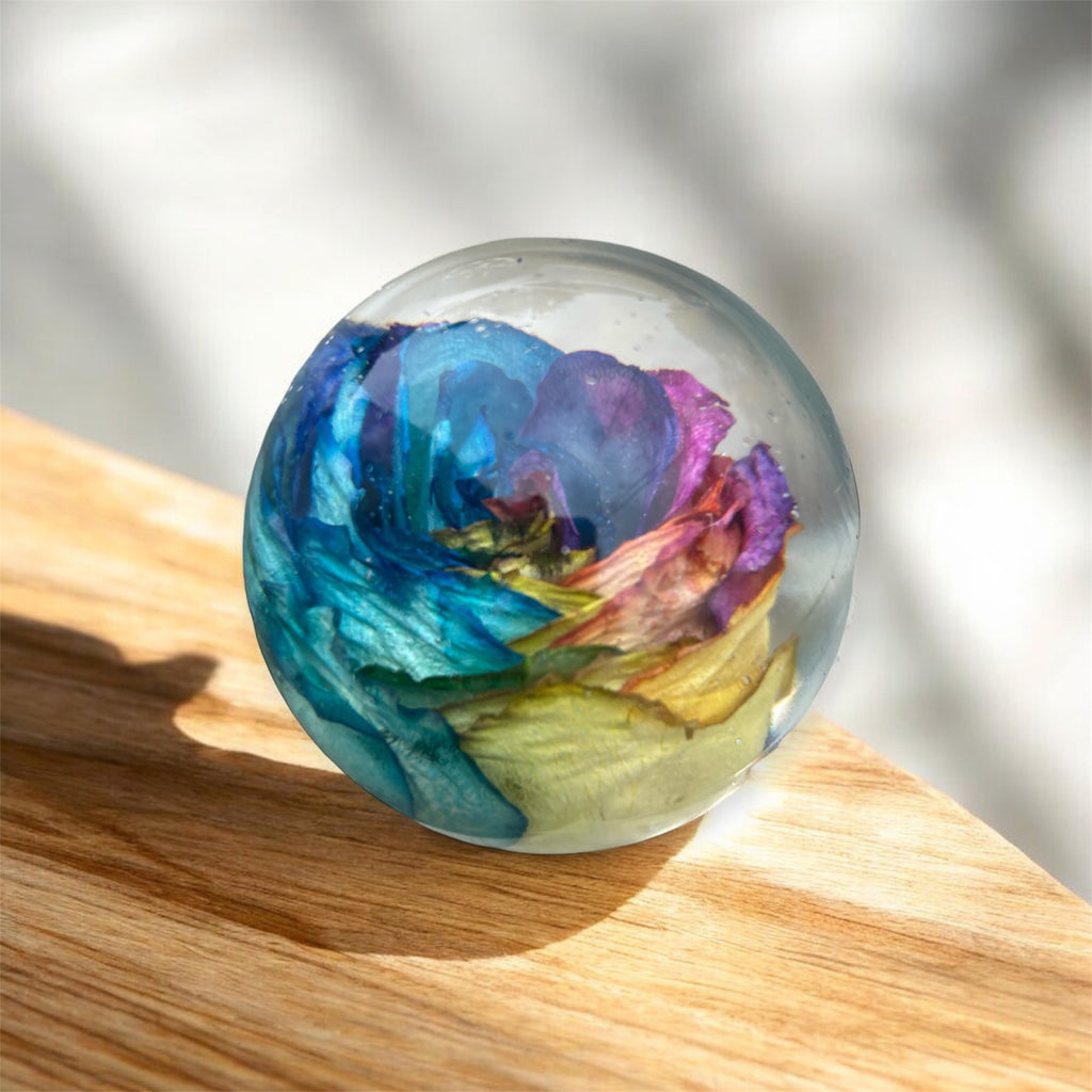 Flower Resin Dome Memorial Wedding Keepsake