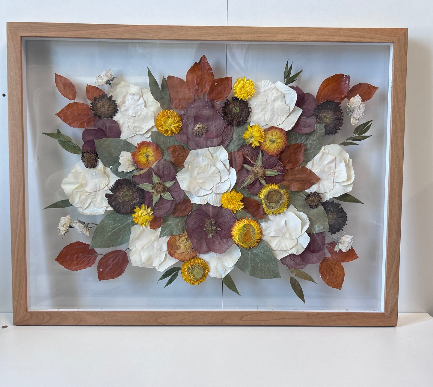 Preserved Floral Memory Frame | Custom Pressed Flower Art