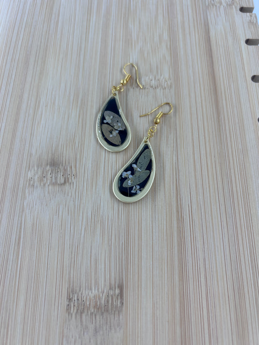 Black and Gold earrings