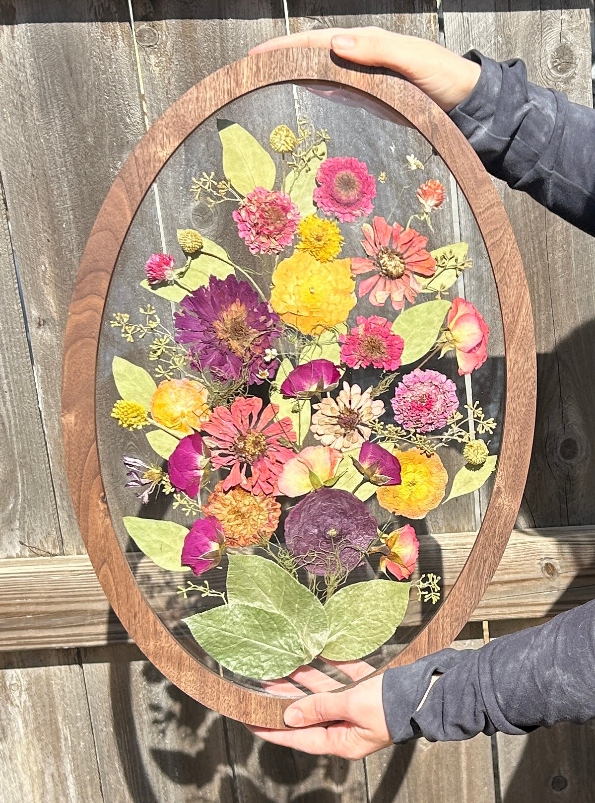 Preserved Floral Memory Frame | Custom Pressed Flower Art
