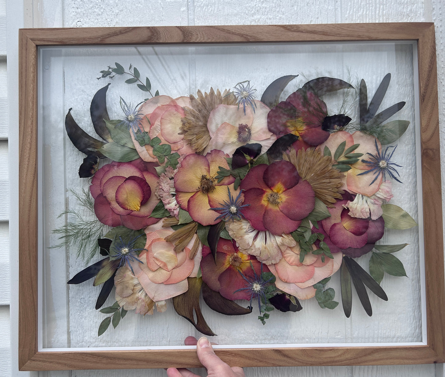 Preserved Floral Memory Frame | Custom Pressed Flower Art