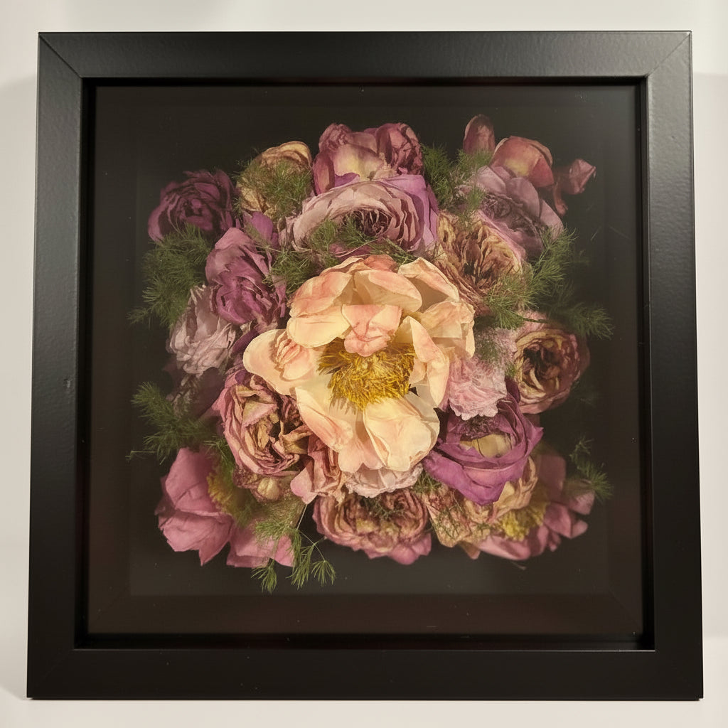 Modern Custom 3D Frame Shadowbox for Weddings & Memorials