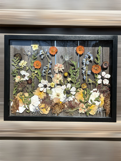 Preserved Floral Memory Frame | Custom Pressed Flower Art